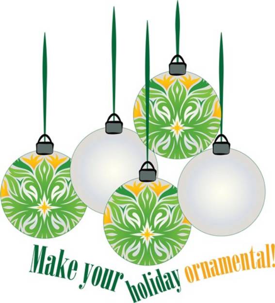 Picture of Holiday Ornamental SVG File