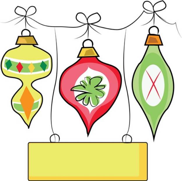 Picture of Christmas Decorations SVG File