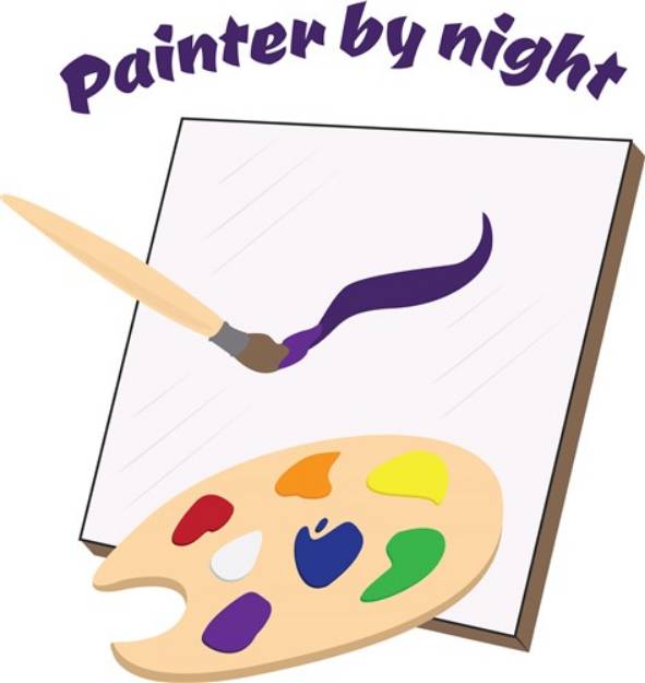 Picture of Painter By Night SVG File