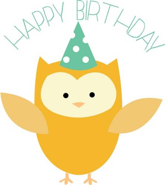 Picture of Birthday Owl SVG File
