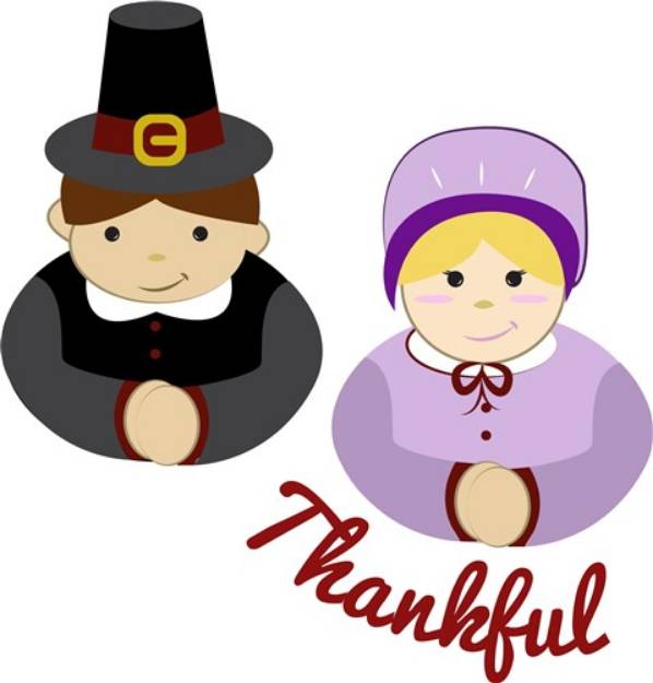 Picture of Thankful Pilgrims SVG File