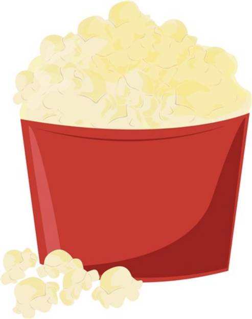 Picture of Bucket Of Popcorn SVG File