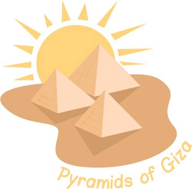 Picture of Pyramids Of Giza SVG File
