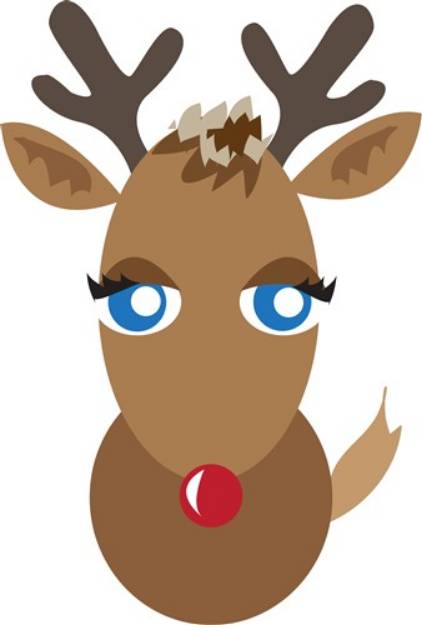 Picture of Rudolph Head SVG File
