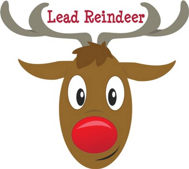 Picture of Lead Reindeer SVG File