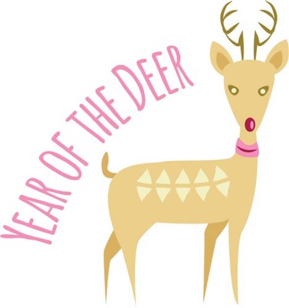 Picture of Year Of Deer SVG File