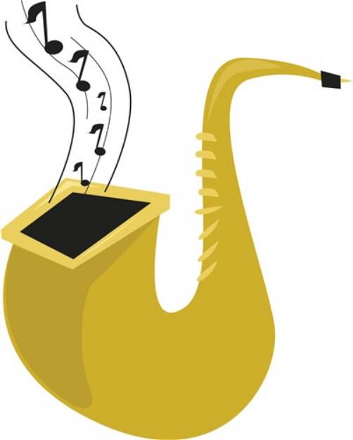 Picture of Sax Music SVG File