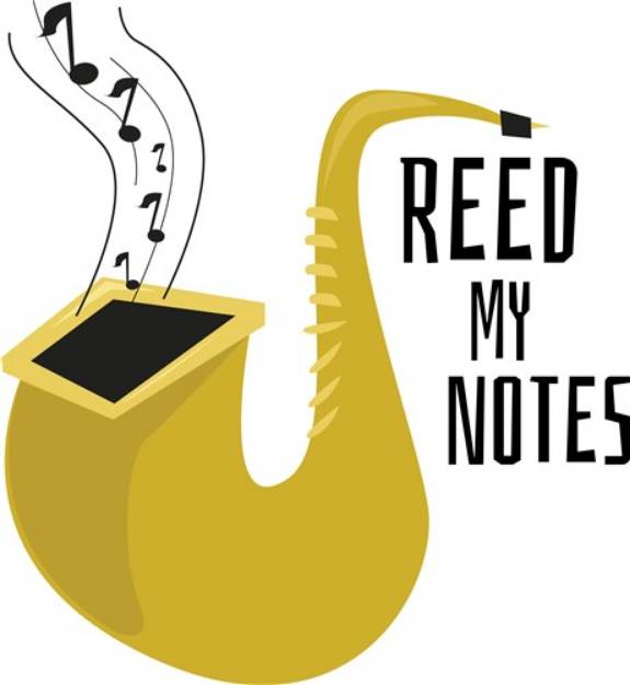 Picture of Reed My Notes SVG File