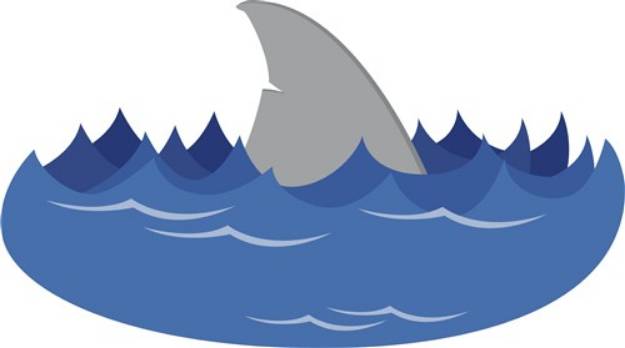 Picture of Shark Fin SVG File