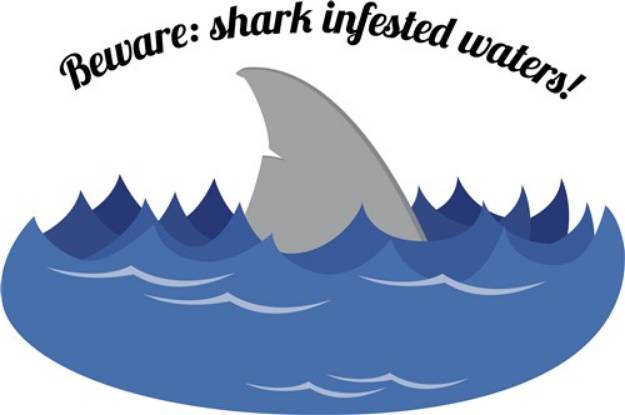 Picture of Shark Infested SVG File