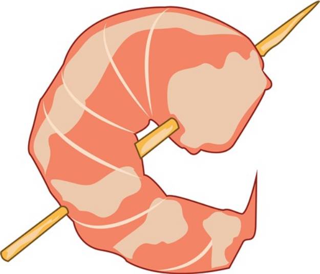 Picture of Shrimp Skewer SVG File