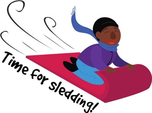 Picture of Time For Sledding SVG File