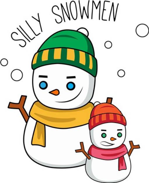 Picture of Silly Snowmen SVG File