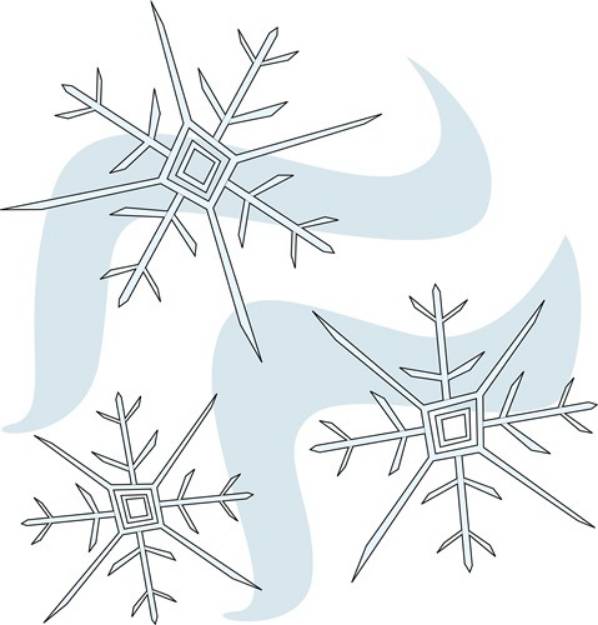 Picture of Snow Flakes SVG File