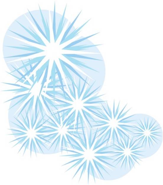 Picture of Snowfall Starburst SVG File