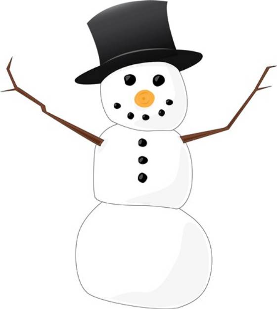 Picture of Xmas Snowman SVG File