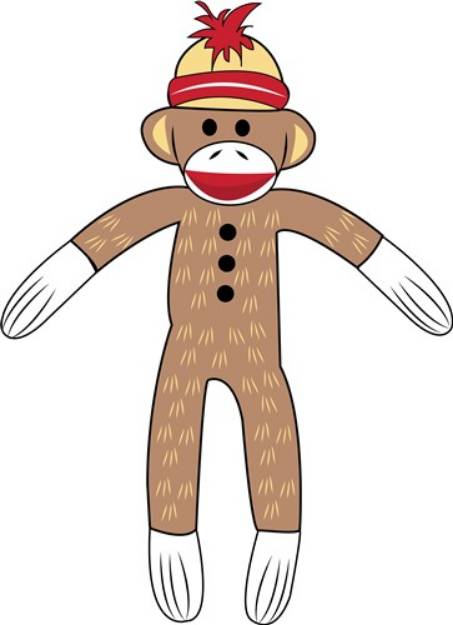 Picture of Sock Monkey SVG File
