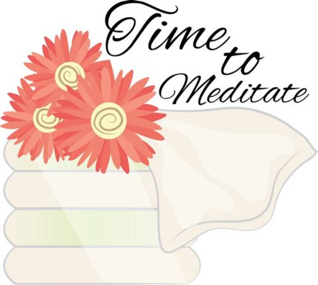 Picture of Time To Meditate SVG File