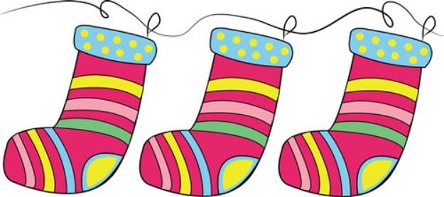 Picture of Xmas Stockings SVG File