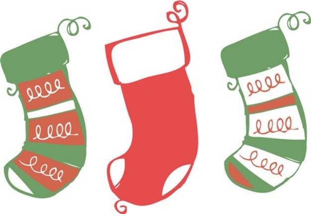 Picture of Xmas Stockings SVG File