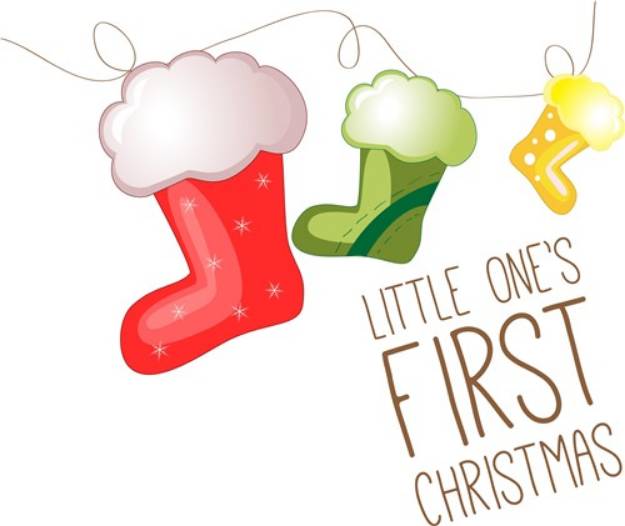 Picture of First Christmas SVG File