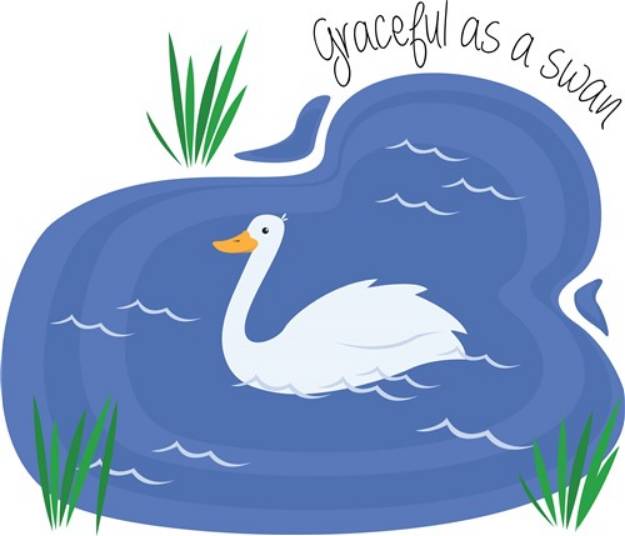 Picture of Graceful As Swan SVG File