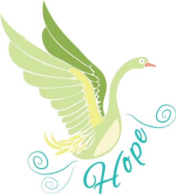 Picture of Hope Swan SVG File