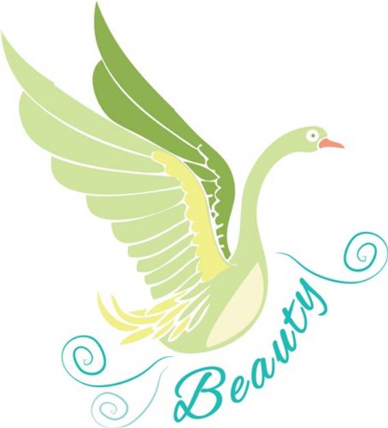 Picture of Beauty Swan SVG File