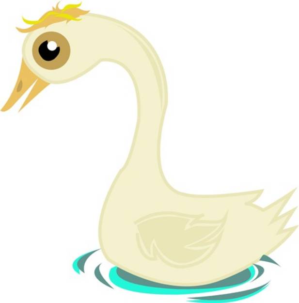 Picture of Cartoon Swan SVG File