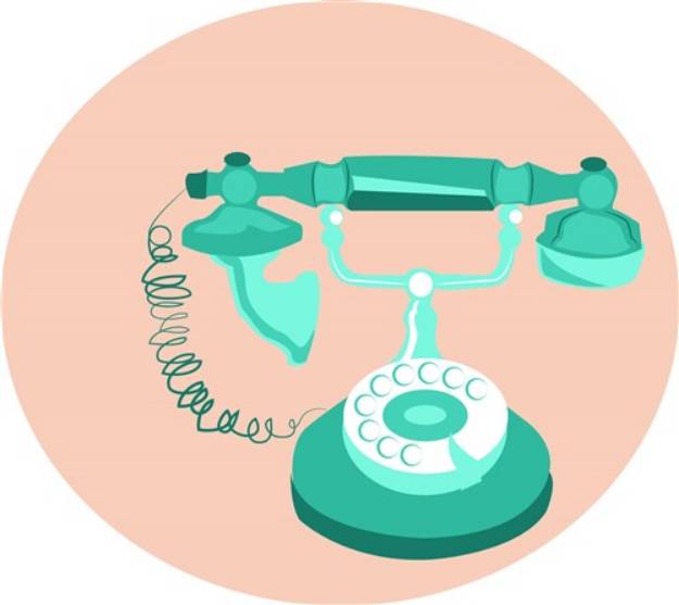 Picture of Vintage Telephone SVG File