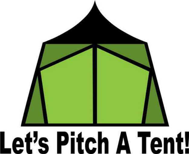 Picture of Pitch A Tent SVG File