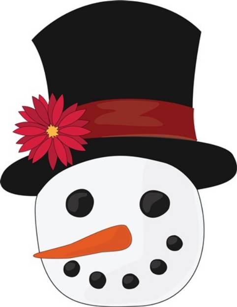 Picture of Snowman Head SVG File