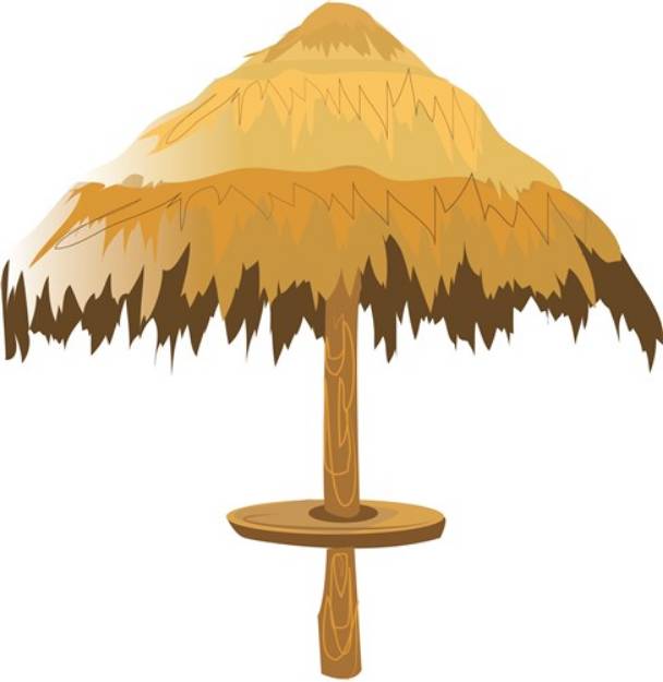 Picture of Tiki Umbrella SVG File