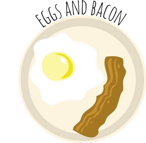 Picture of Eggs & Bacon SVG File