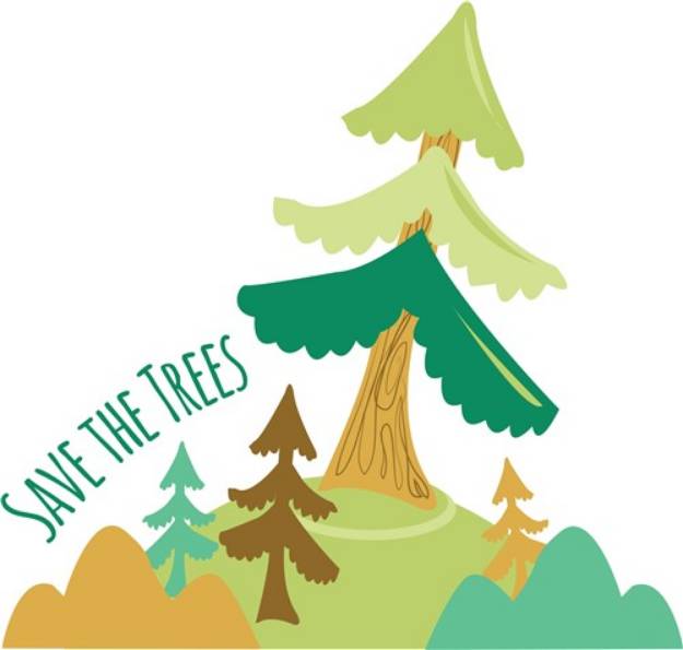 Picture of Save Trees SVG File