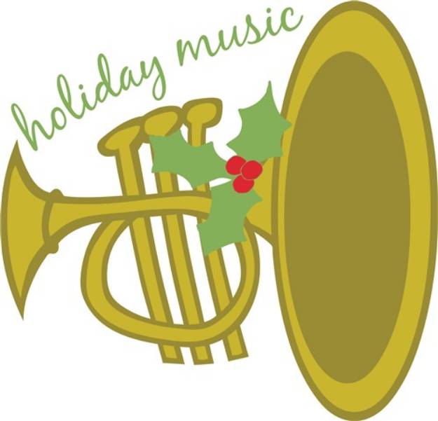 Picture of Holiday Music SVG File
