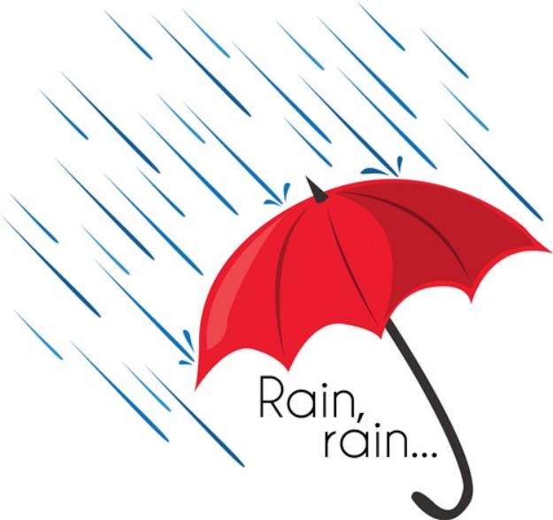 Picture of Rain Umbrella SVG File