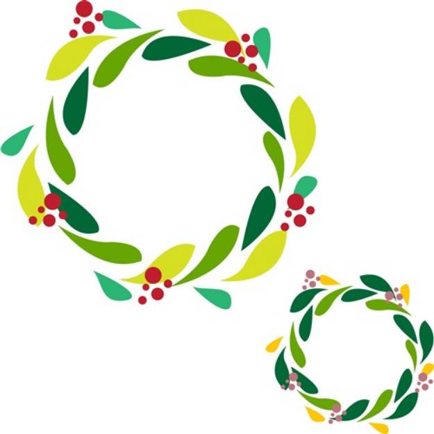 Picture of Christmas Wreaths SVG File