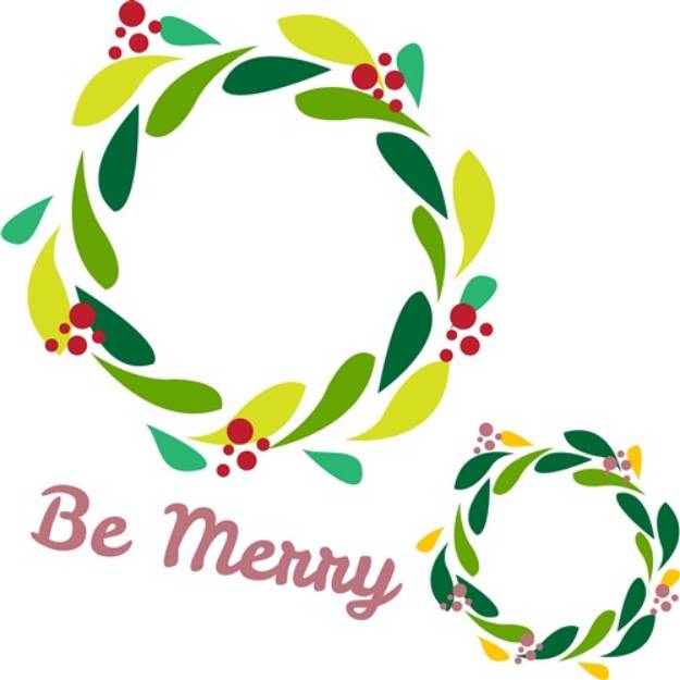 Picture of Be Merry SVG File