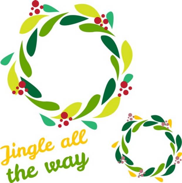 Picture of Jingle Wreath SVG File