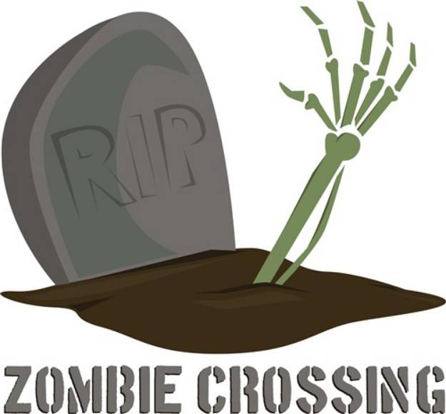 Picture of Zombie Crossing SVG File