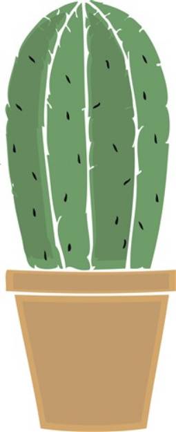 Picture of Potted Cactus SVG File