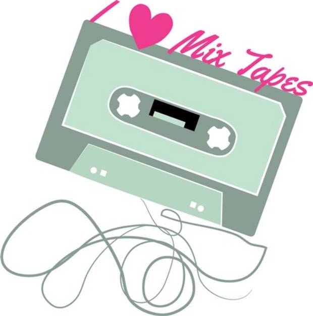 Picture of Mix Tapes SVG File