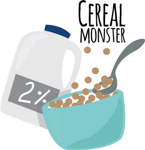 Picture of Cereal Monster SVG File