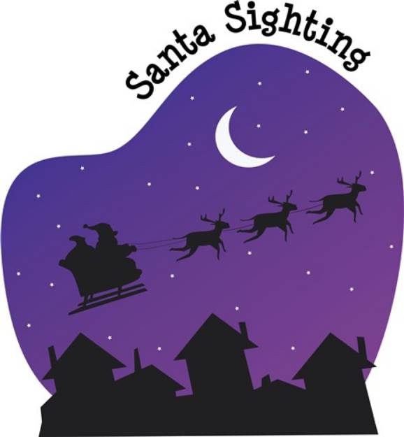 Picture of Santa Sighting SVG File