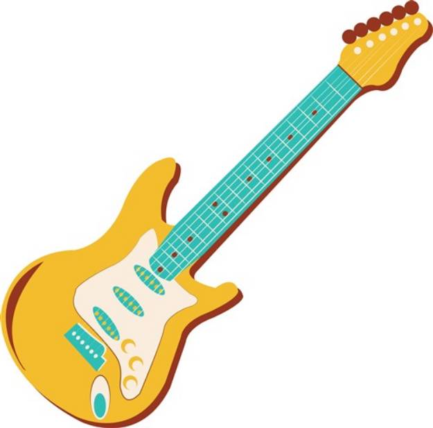 Picture of Electric Guitar SVG File