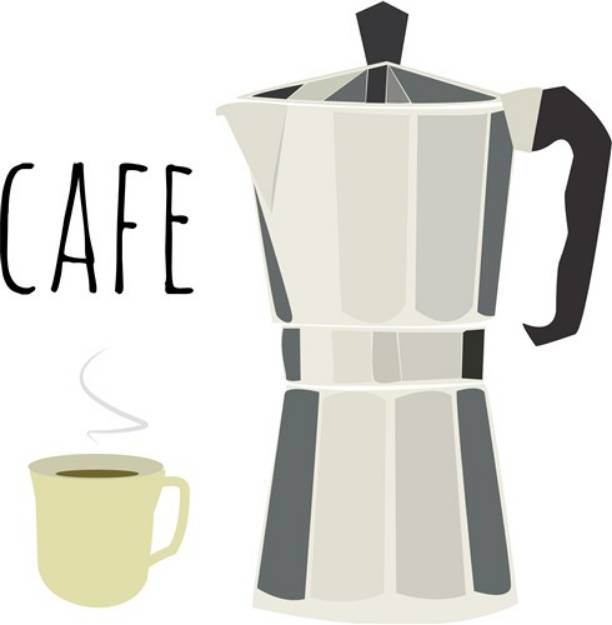 Picture of Cafe Pot SVG File