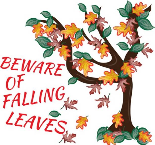 Picture of Falling Leaves SVG File