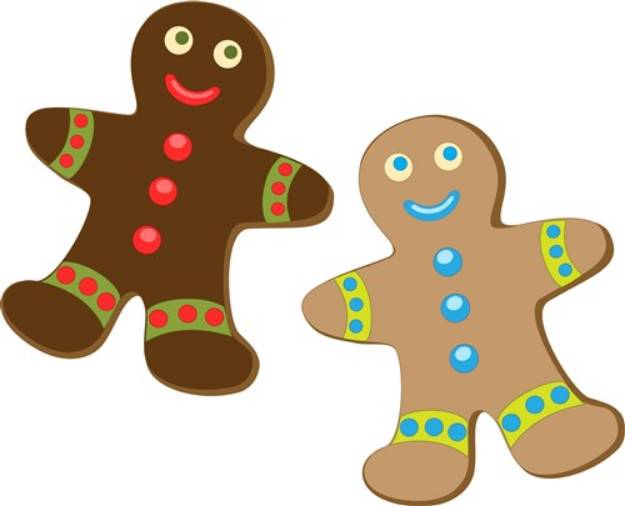 Picture of Gingerbread Men SVG File