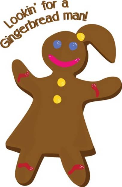 Picture of Lookin For Gingerbread SVG File
